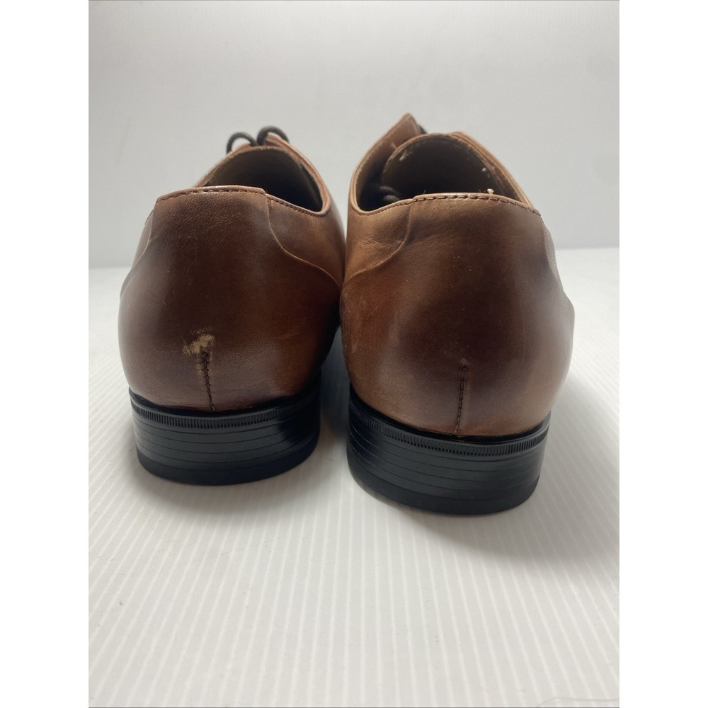 ALDO Men's Brown Leather Oxford Dress Shoes Sz9.5 Cap Toe LaceUp Formal Wear—023 - Picture 3 of 5